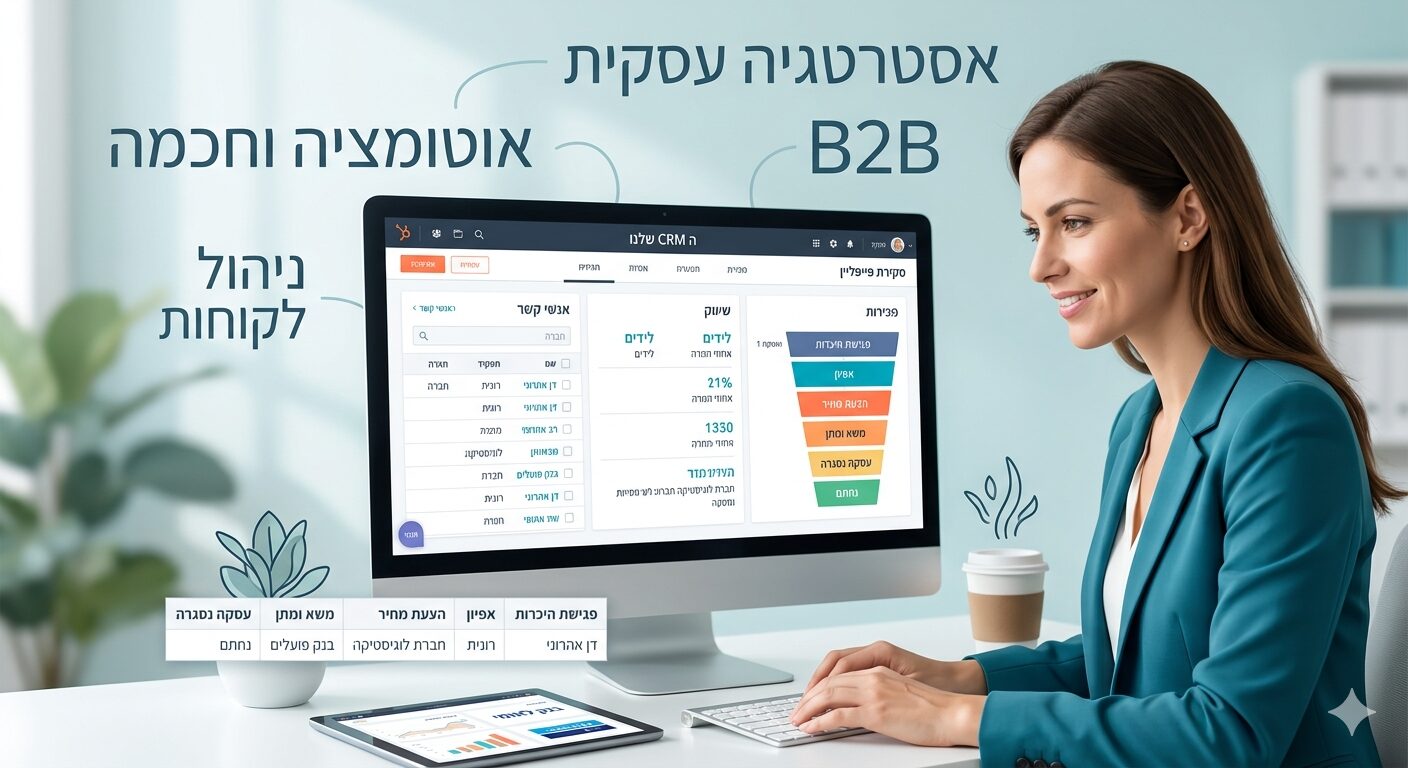 מערכת HubSpot בניית אסטרטגיה עסקית ב HubSpot לעסקי B2B